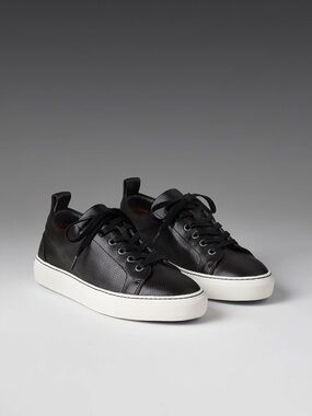 Aether Genesis Invitational Dalton BLACK Leather Low-Top Sneakers w /GRAY Sole 8